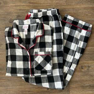 Kids Black and White Checkered Pajamas
